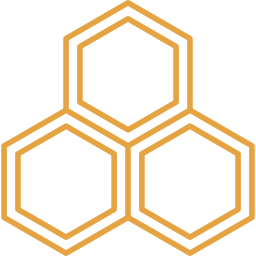 Ícono de un panal hexagonal